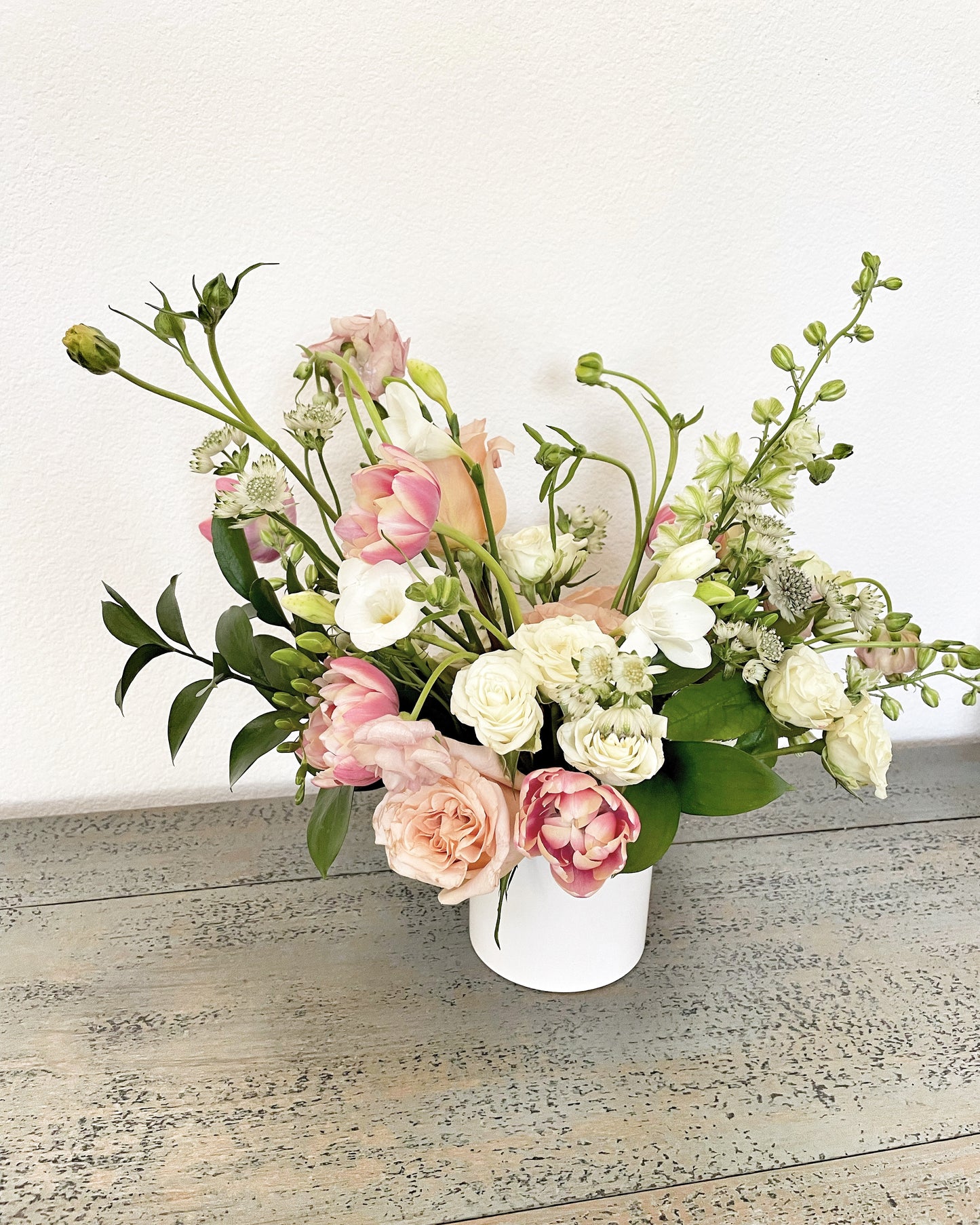 2. Dainty Seasonal Arrangement- Designers Choice