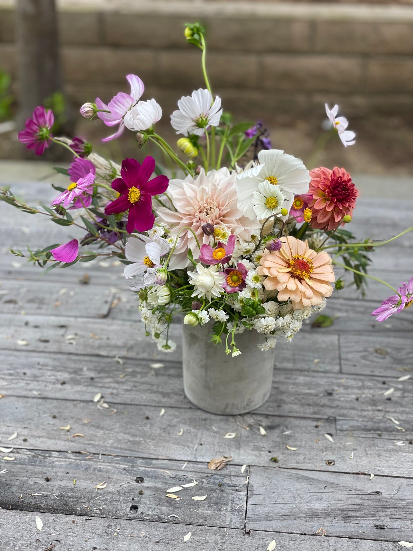 2. Dainty Seasonal Arrangement- Designers Choice